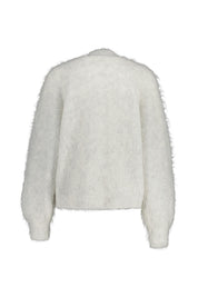 Strickjacke aus Woll-Mix - Polaire Chine - Weiß