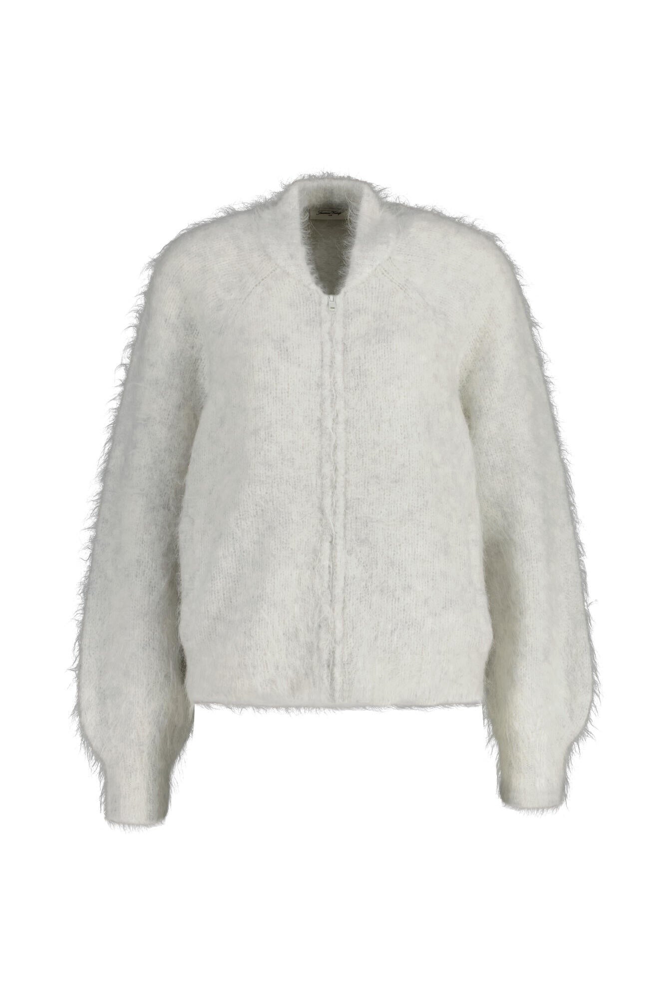 Strickjacke aus Woll-Mix - Polaire Chine - Weiß