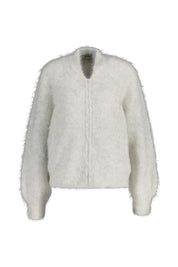 Strickjacke aus Woll-Mix - Polaire Chine - Weiß