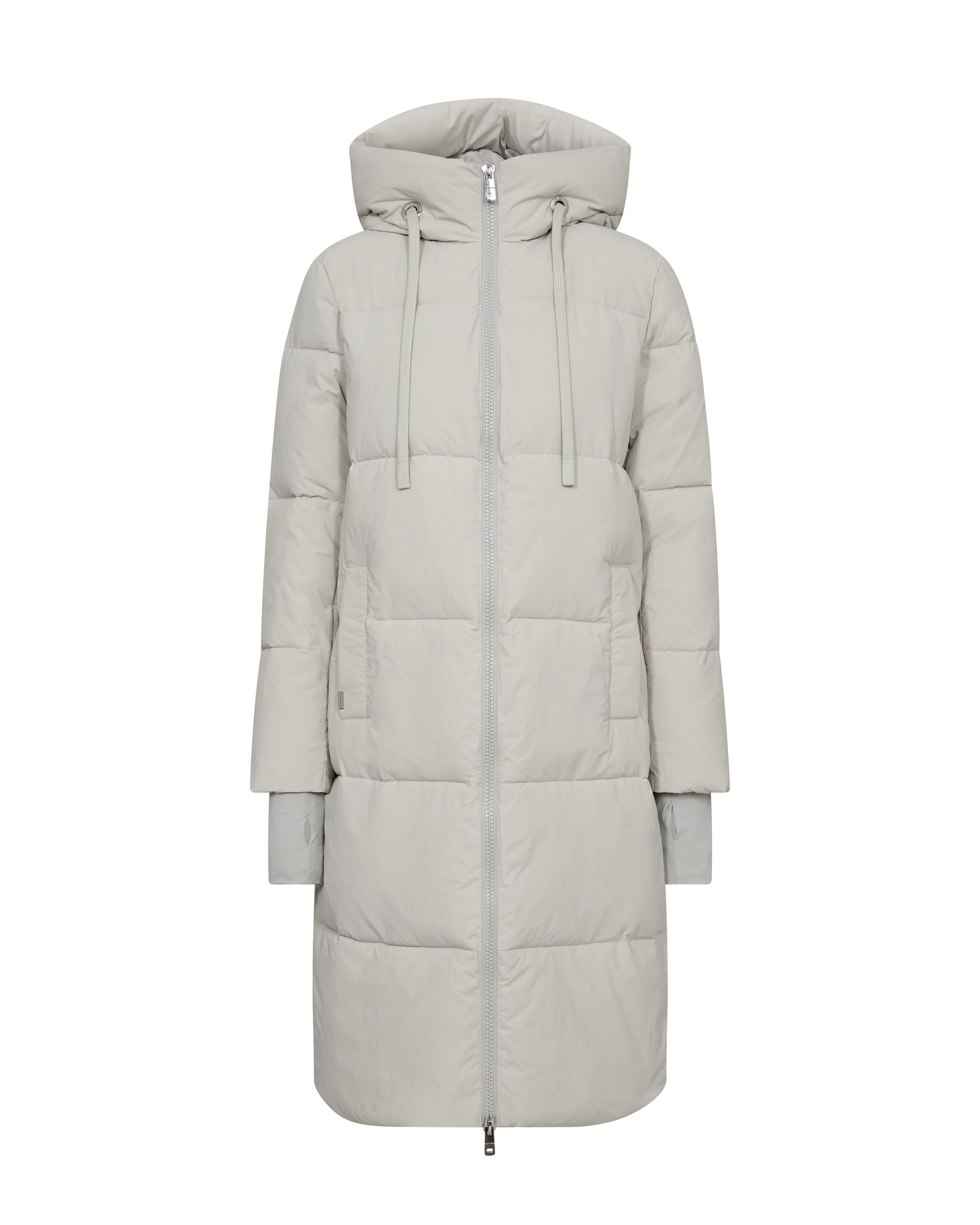 Steppmantel OLLIE mit Kapuze - 154 Glacier Gray - Grau