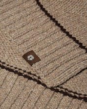 Strickschal GIORGIO aus Wollmix - 196 Ermine - Braun