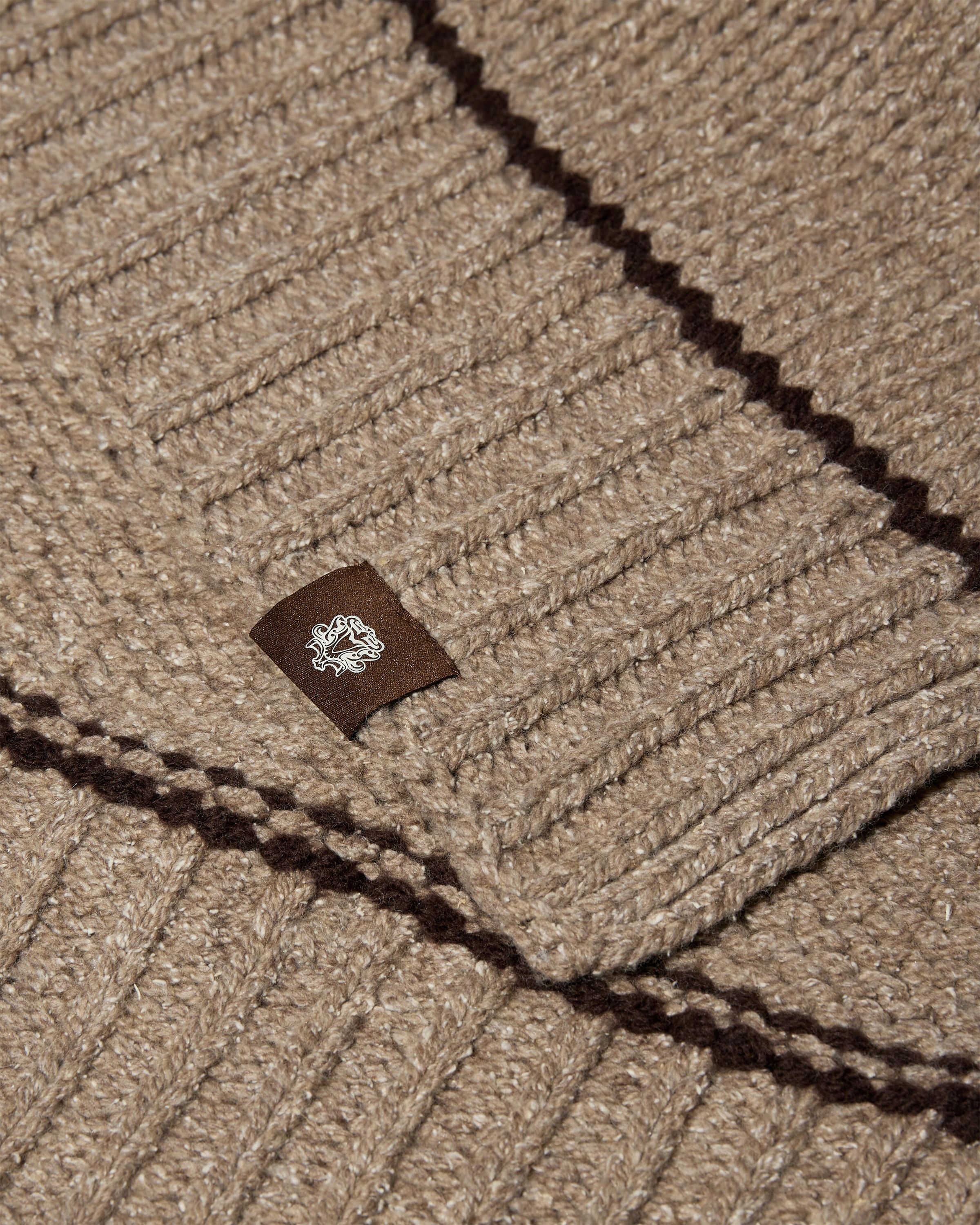 Strickschal GIORGIO aus Wollmix - 196 Ermine - Braun