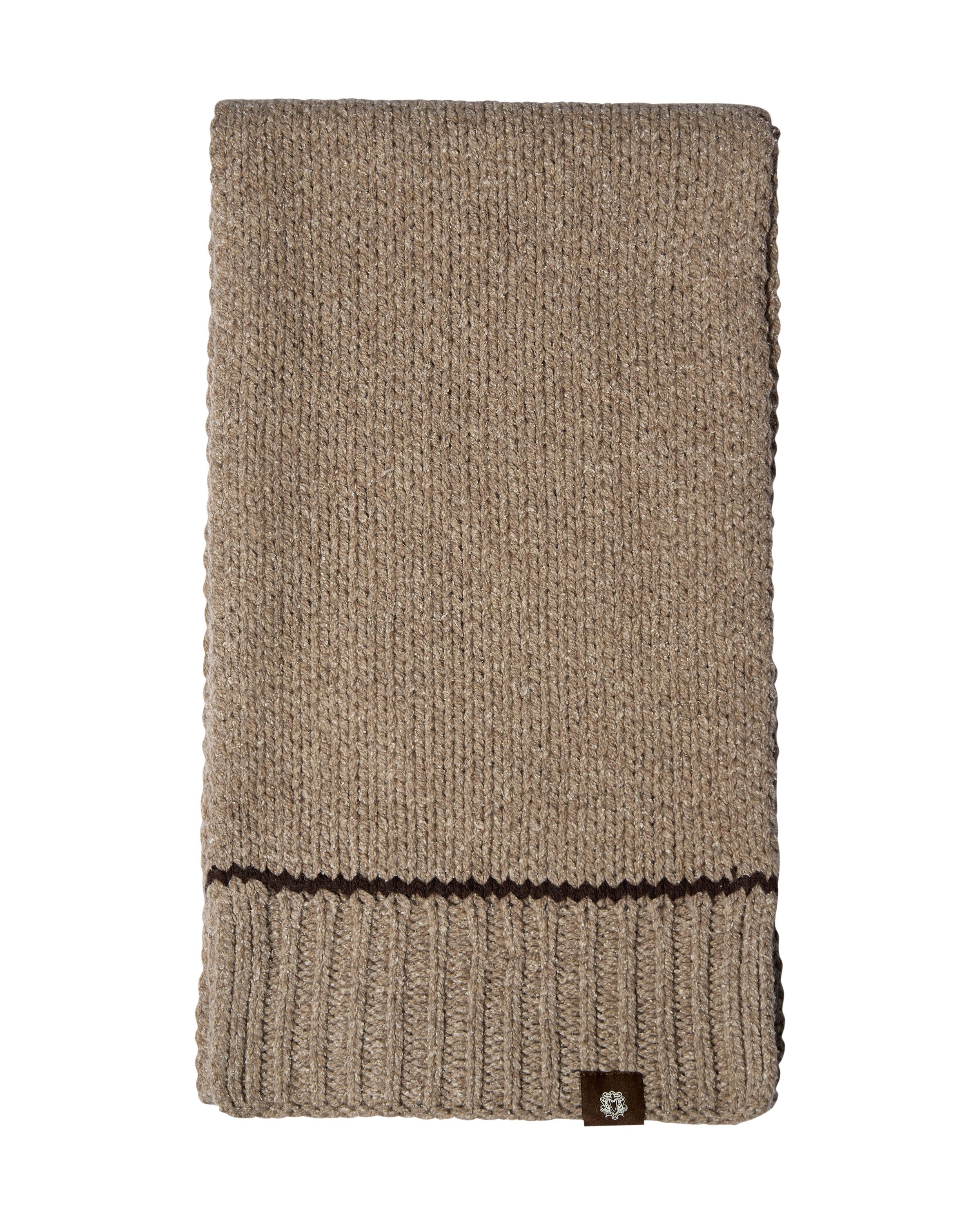 Strickschal GIORGIO aus Wollmix - 196 Ermine - Braun