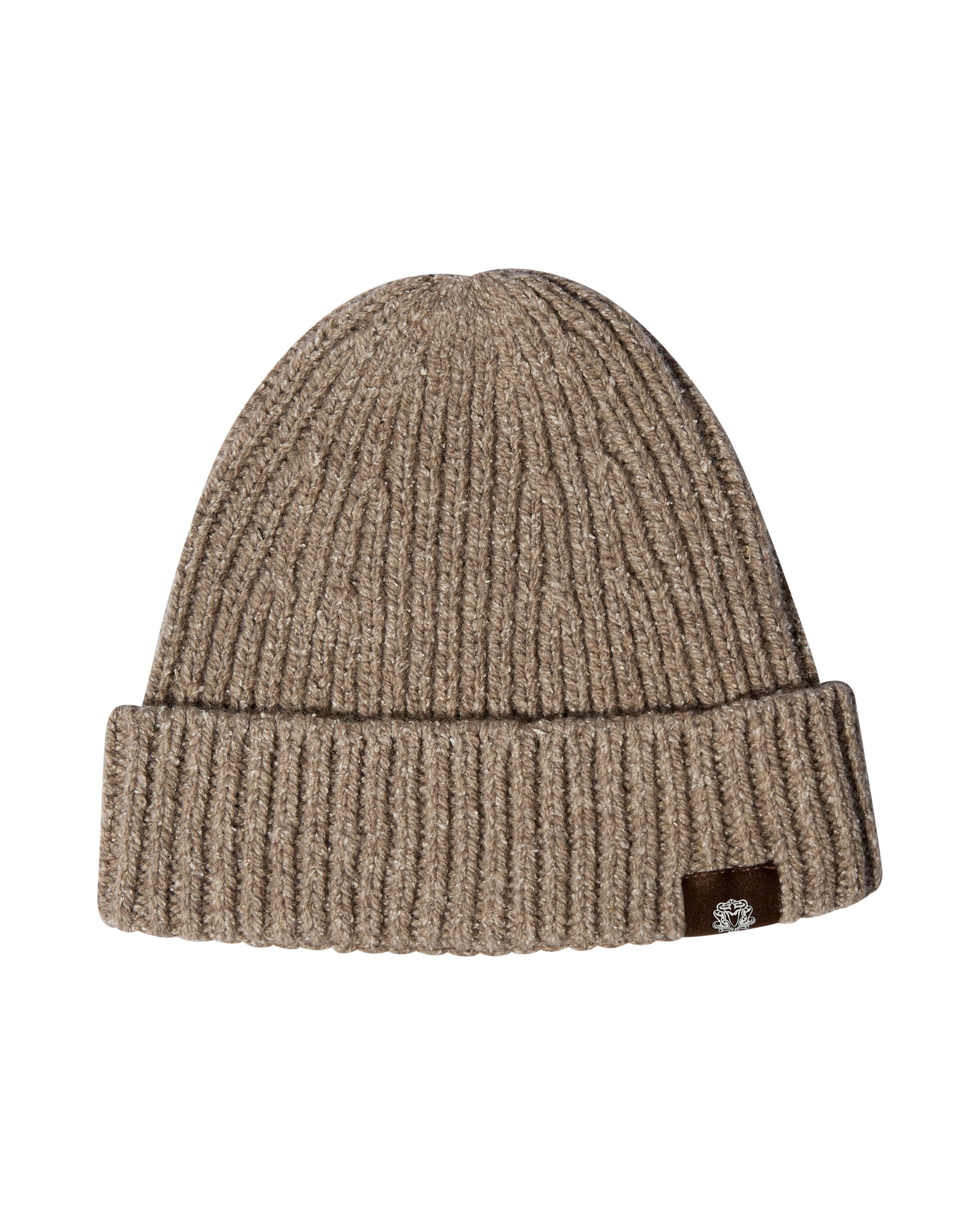 Strickmütze GIORGIO aus Wollmix - 196 Ermine - Braun