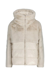 Steppjacke FANEVIL in Felloptik - 907 Grigio Mattino - Weiß