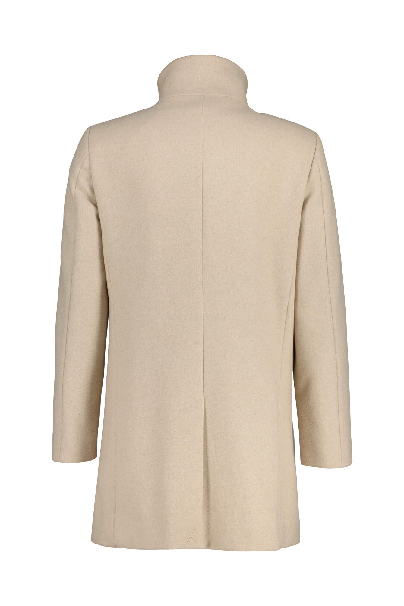 Wollmantel HARVEY mit Stehkragen - Plaza Taupe - Beige