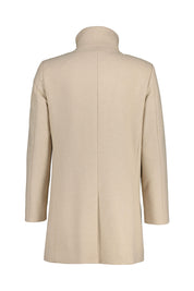 Wollmantel HARVEY mit Stehkragen - Plaza Taupe - Beige
