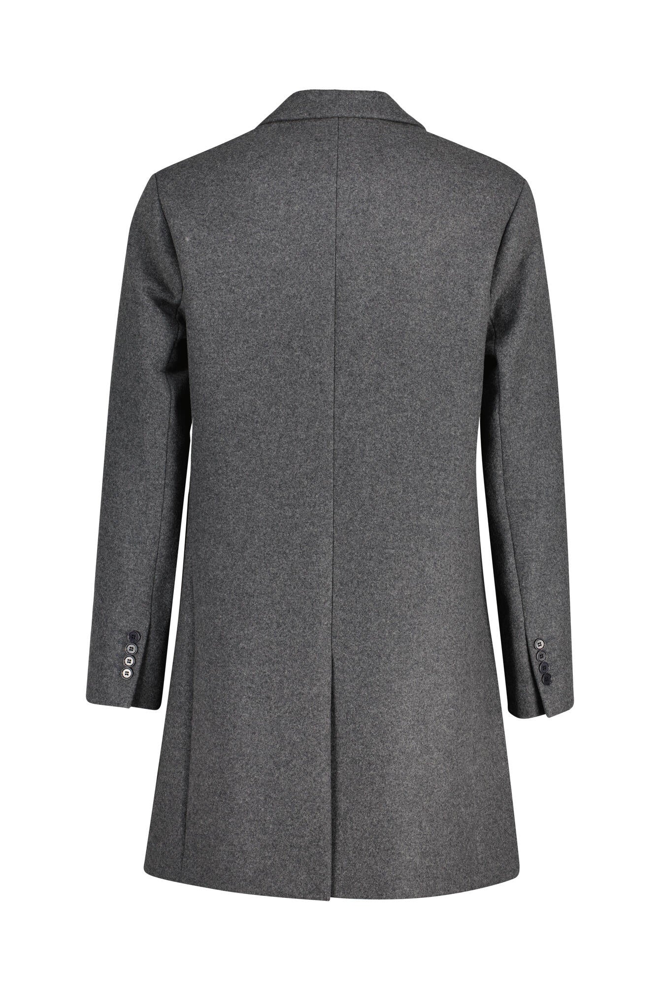Wollmantel AUSTIN mit Reversekragen - Grey - Grau
