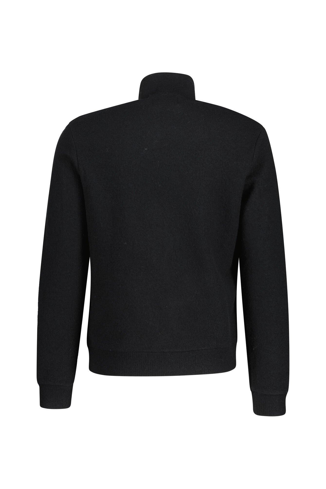 Strickjacke BOILED aus Wolle - Black - Schwarz