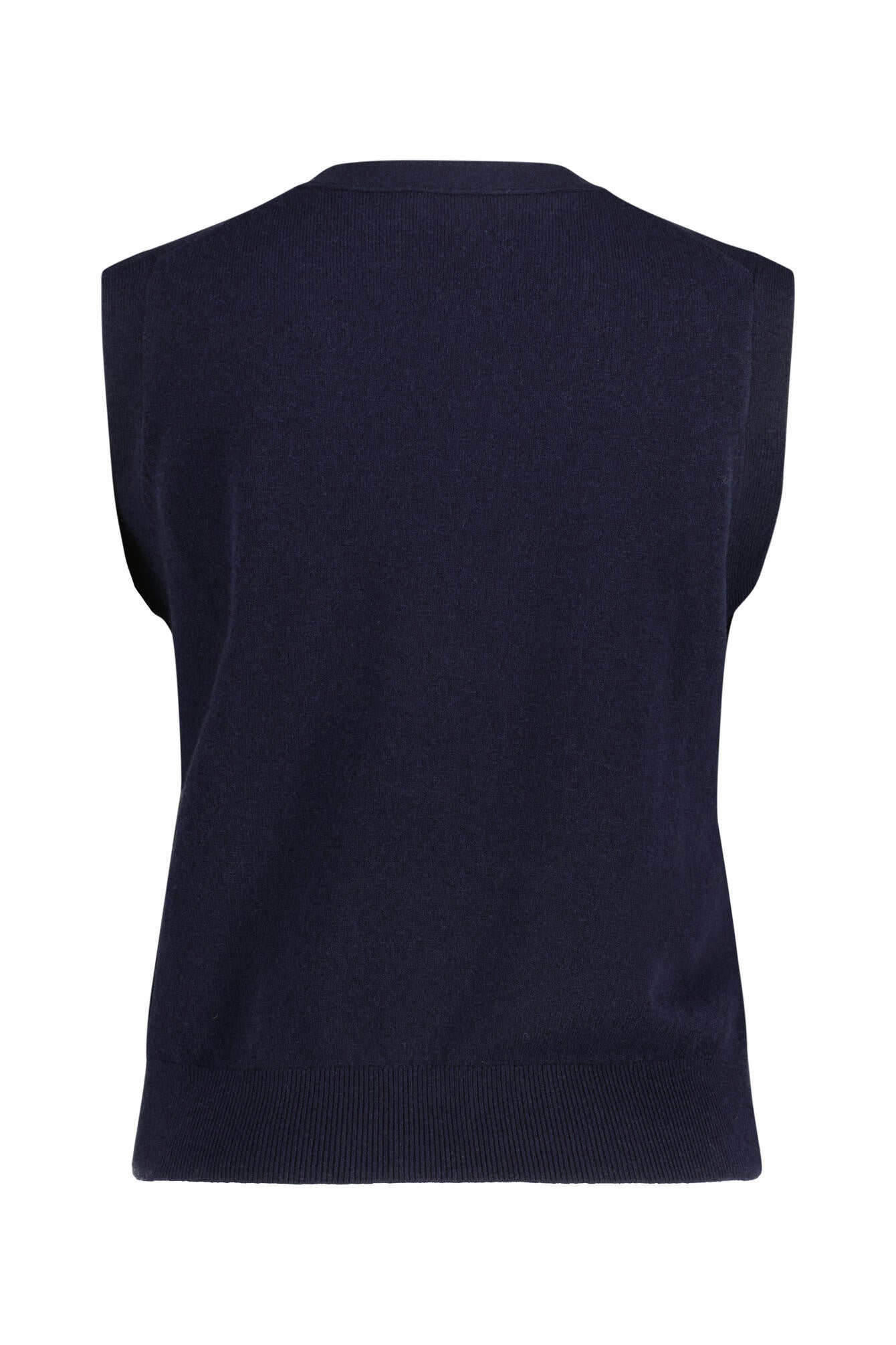 Strickweste aus Merinowolle - 112 Navy - Blau