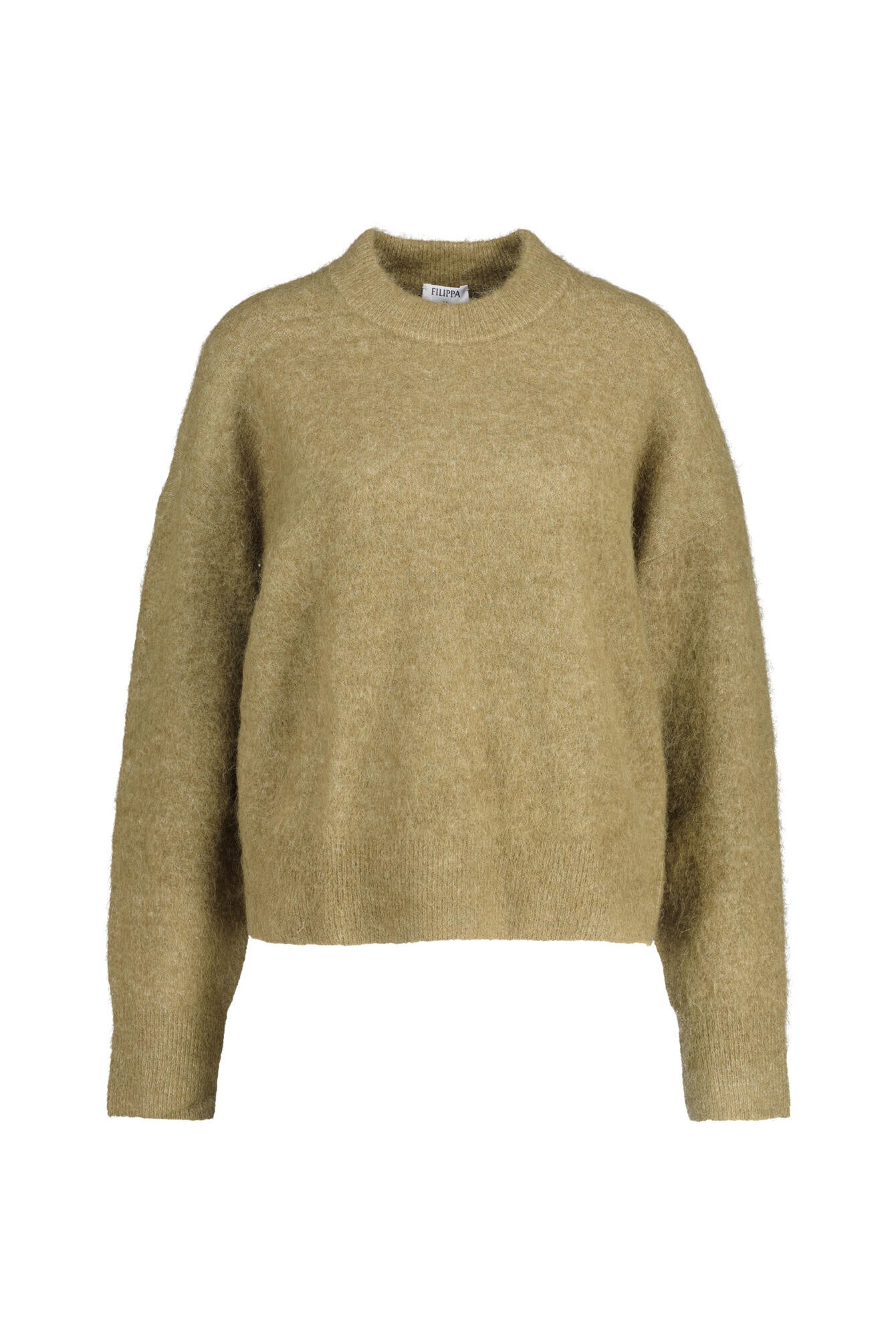 Strickpullover FLUFFY aus Alpakamix - 0254 olive Green - Grün