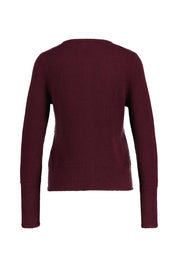Strickjacke aus Kaschmir - 111 Berry - Rot