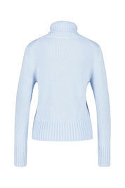 Strickpullover mit Rollkragen - 123 Bleu - Blau