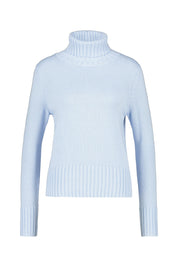 Strickpullover mit Rollkragen - 123 Bleu - Blau