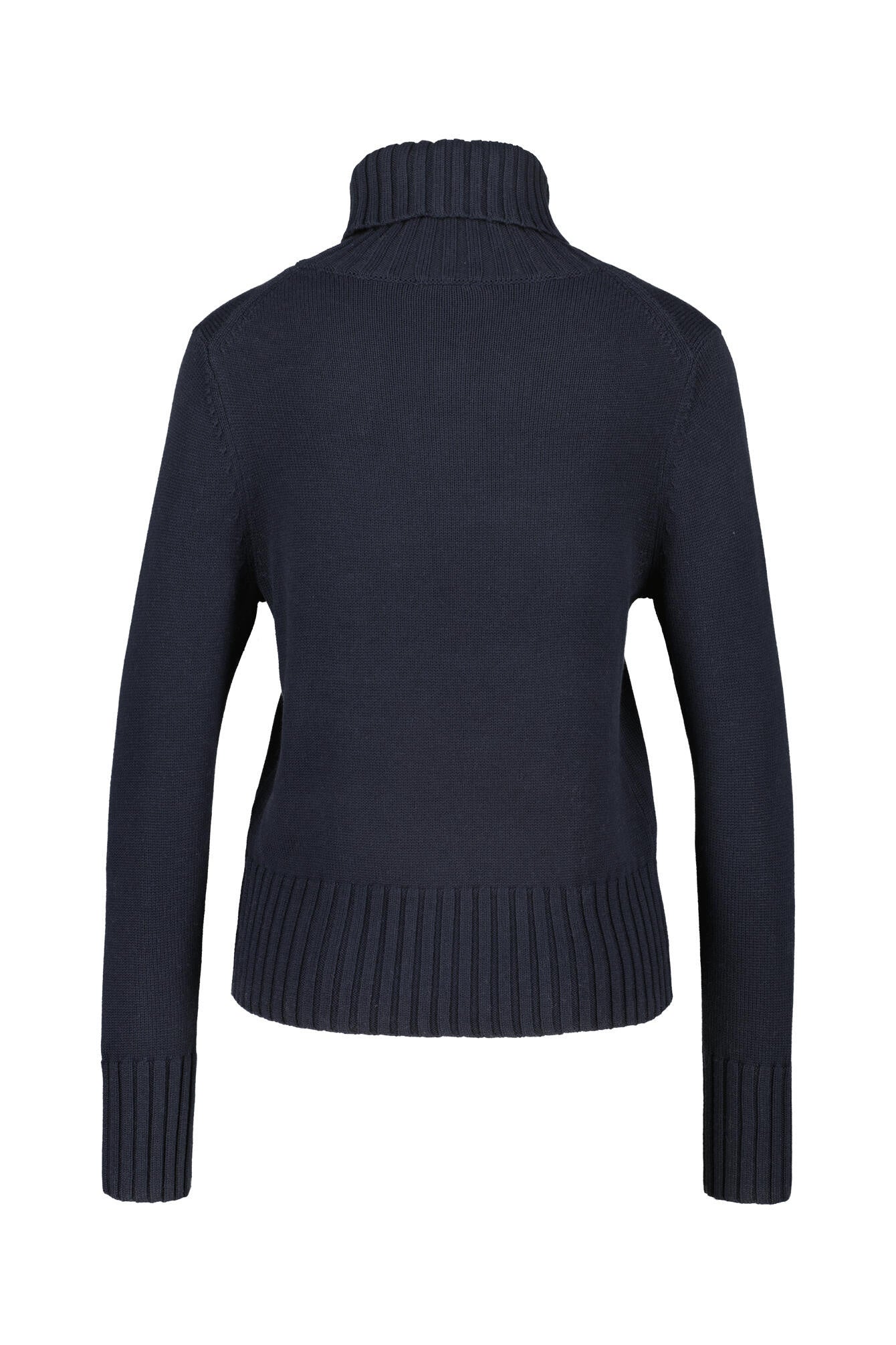 Strickpullover mit Rollkragen - 112 Navy - Blau