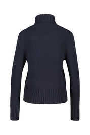 Strickpullover mit Rollkragen - 112 Navy - Blau