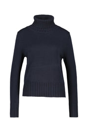 Strickpullover mit Rollkragen - 112 Navy - Blau