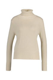 Strickpullover mit Rollkragen - 114 Beige - Beige