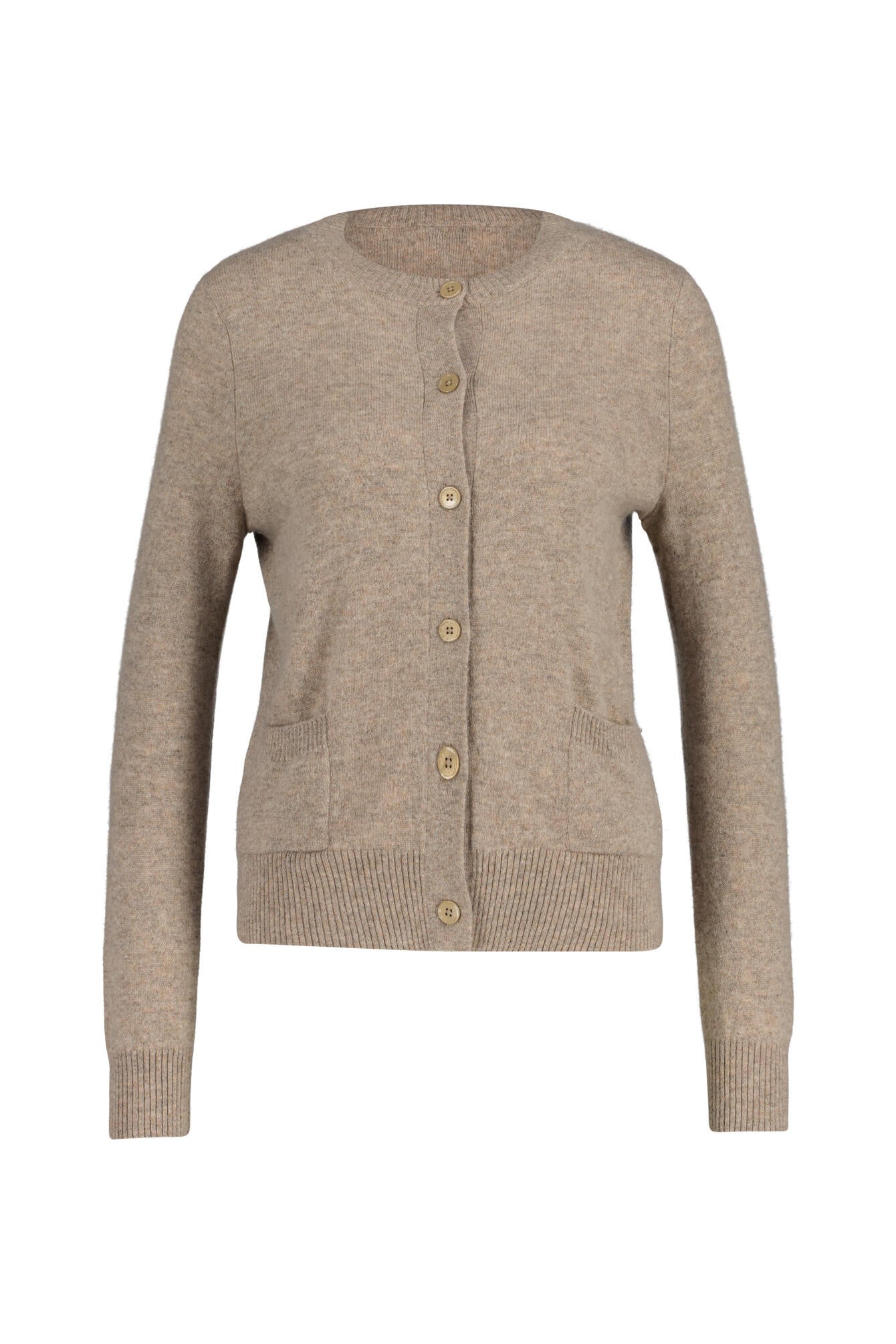 Strickjacke aus Kaschmir - 157 Taupe - Braun
