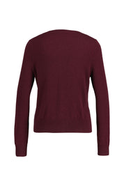 Strickjacke aus Kaschmir - 111 Berry - Rot
