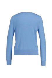 Strickjacke aus Kaschmir - 104 Blue - Blau