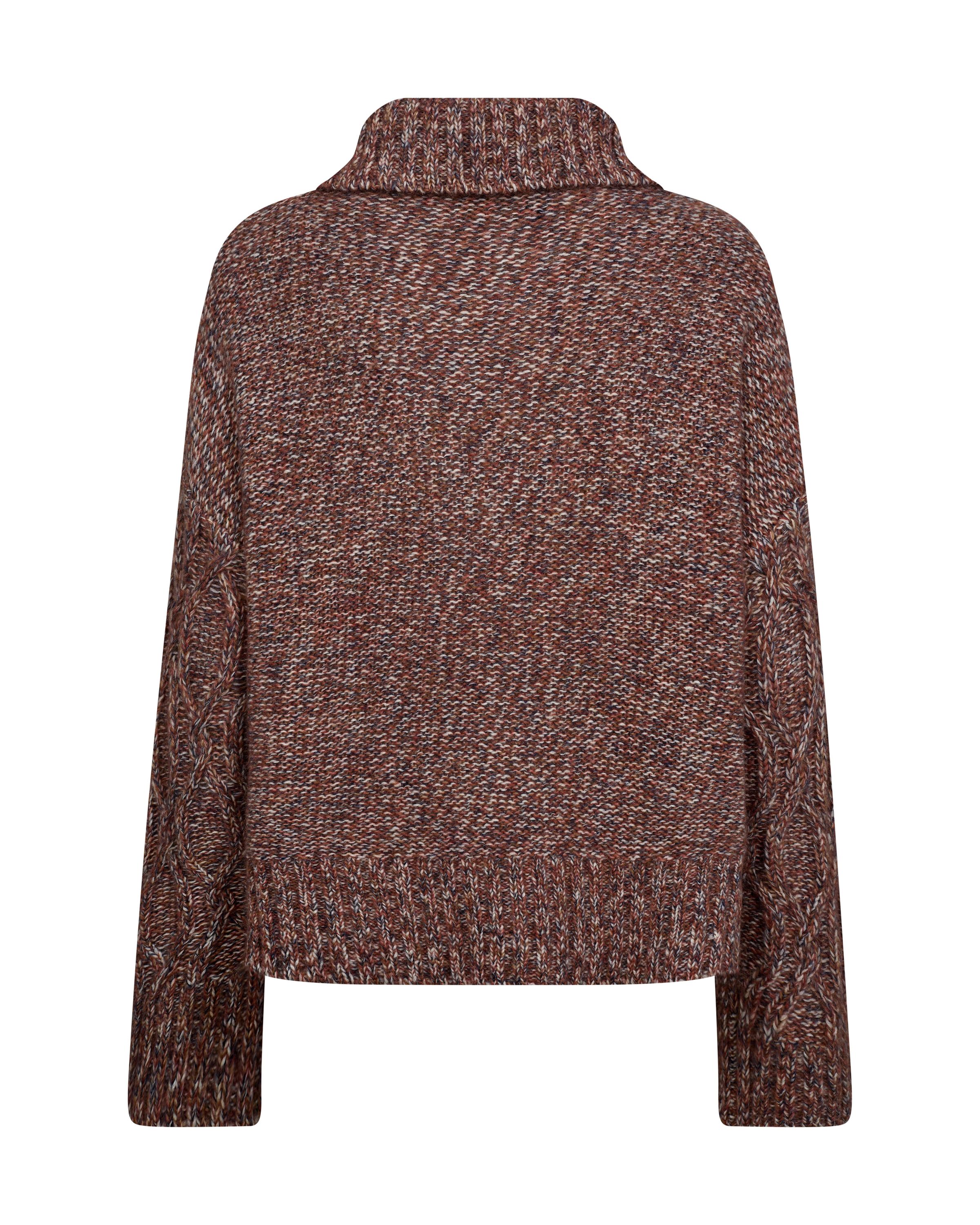 Strickpullover KELSEY aus Wollmix - 159 Fudge - Rot