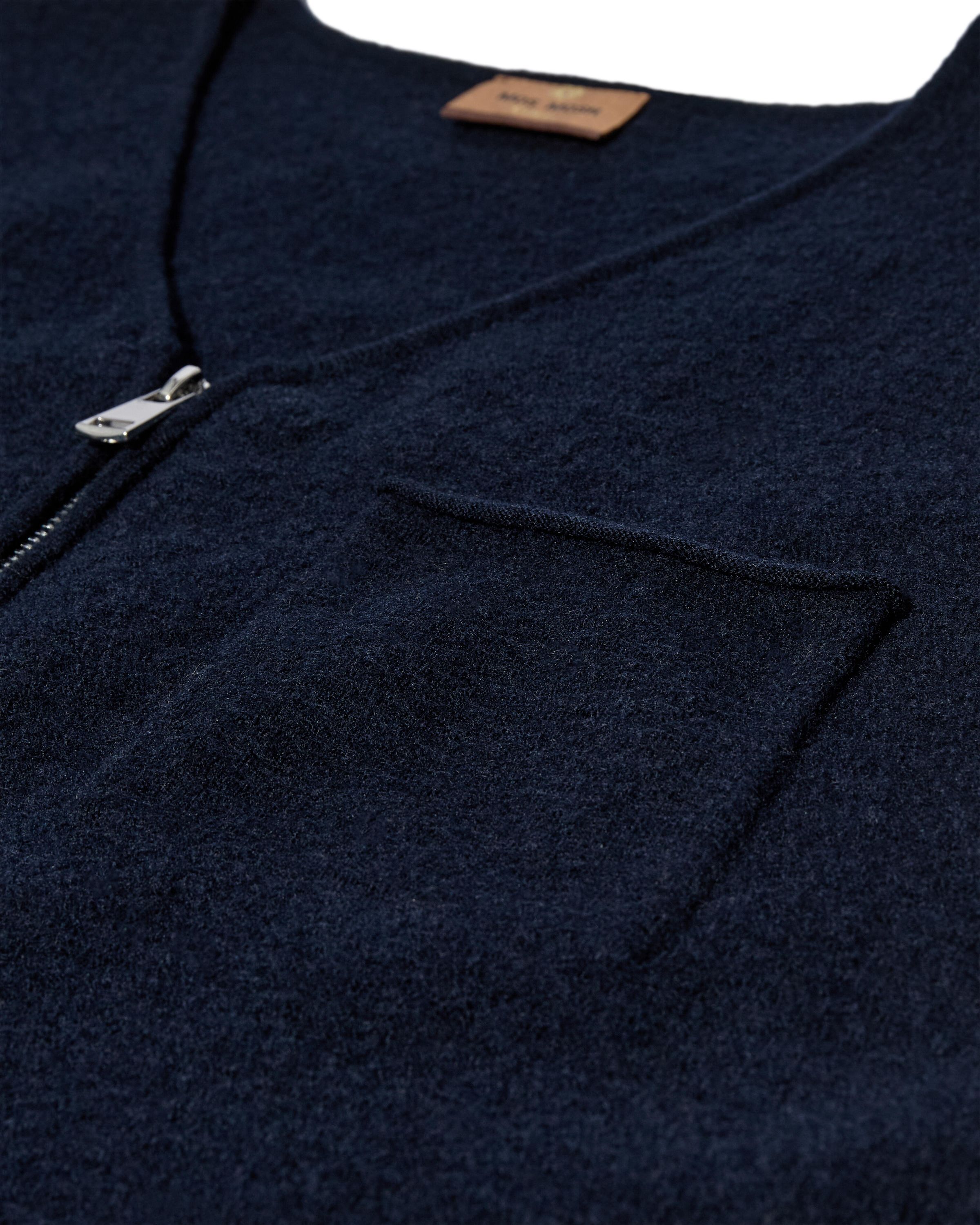 Strickweste aus Wolle - 468 Salute Navy - Blau