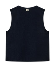Strickweste aus Wolle - 468 Salute Navy - Blau
