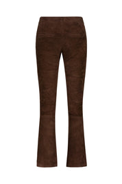 Lederhose LIVELY Flared Fit - Mud Brown - Braun