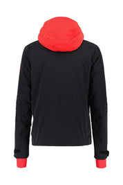 Skijacke EVAN mit abnehmbarer Kapuze - 100 Black - Schwarz