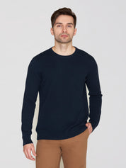 Strickpullover aus Baumwolle - 1001 Total Eclipse - Blau