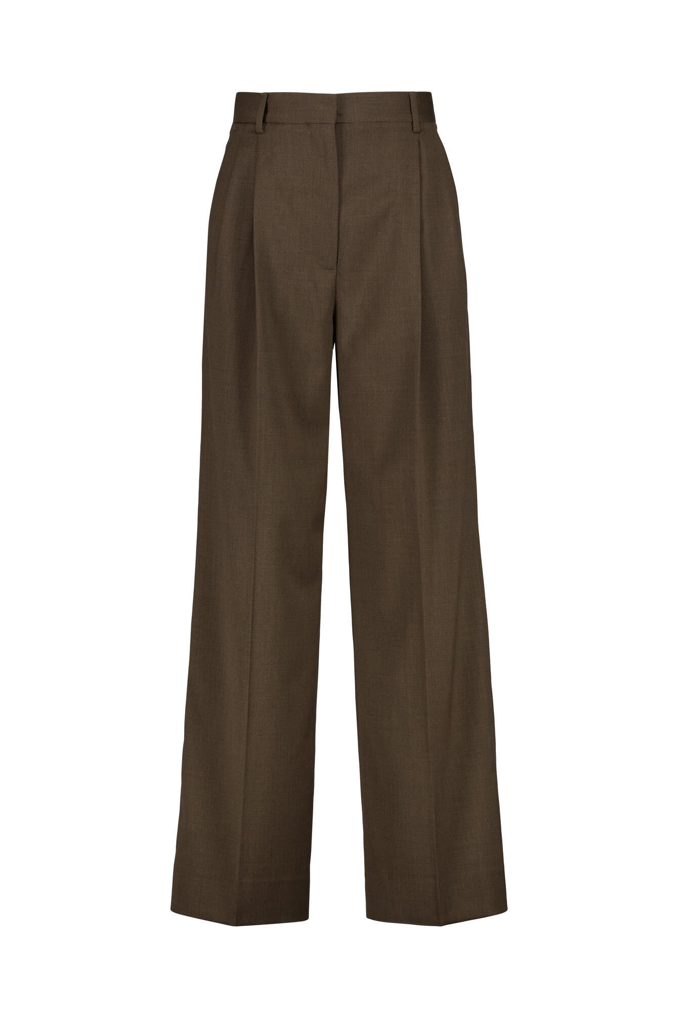 Bundfaltenhose DARCEY Wide Leg - 0091 Walnut Brown - Braun