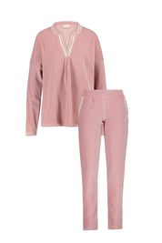 Schalfanzug Velours - Pink