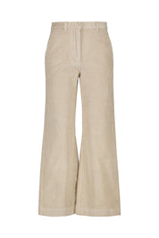 Cordhose Wide Leg - 1228 Light Grey - Beige