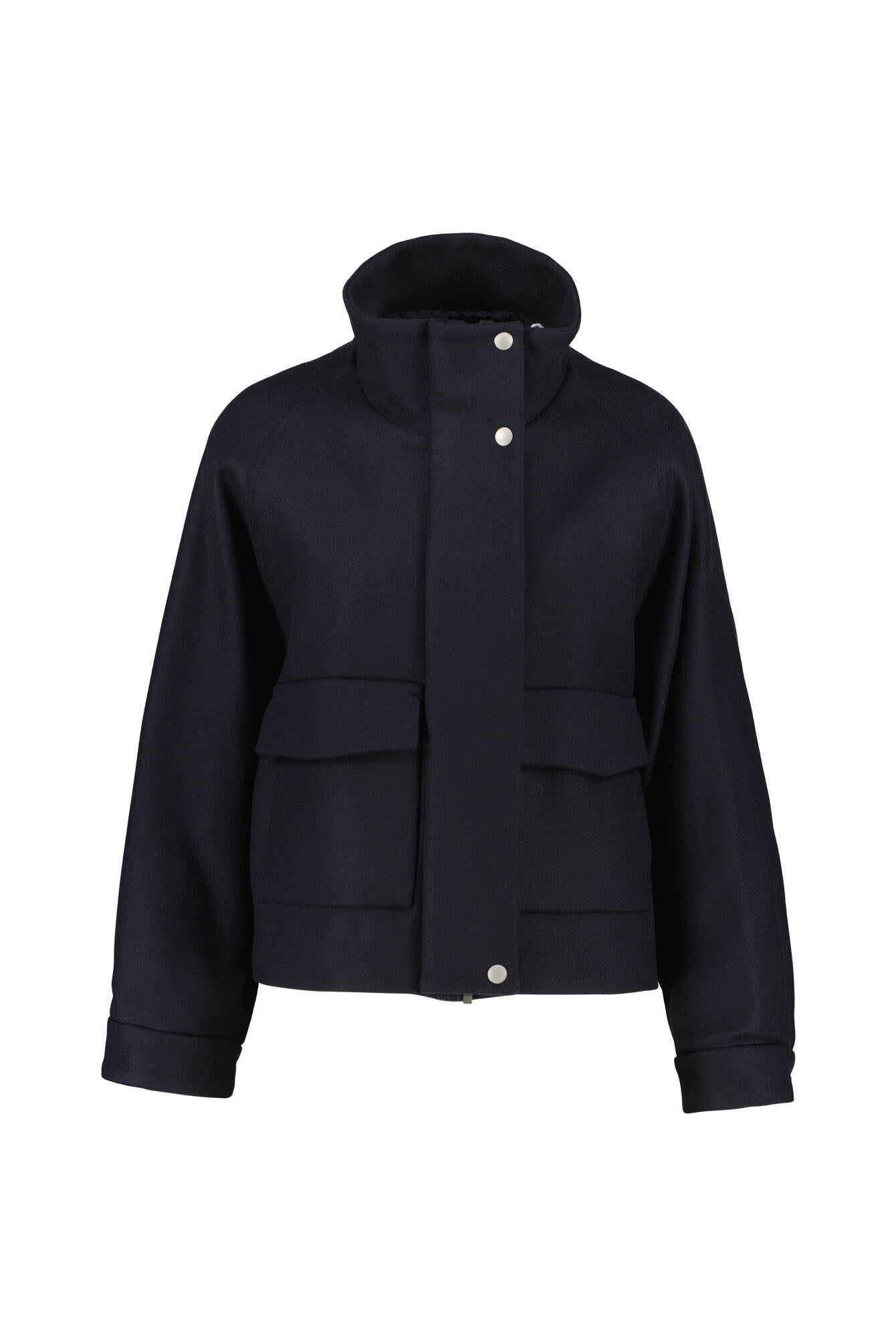 Wolljacke MIRTA mit Stehkragen - Blue Navy - Blau