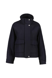 Wolljacke MIRTA mit Stehkragen - Blue Navy - Blau