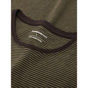 T-Shirt aus Baumwolle - 8037 Green Stripe - Grün