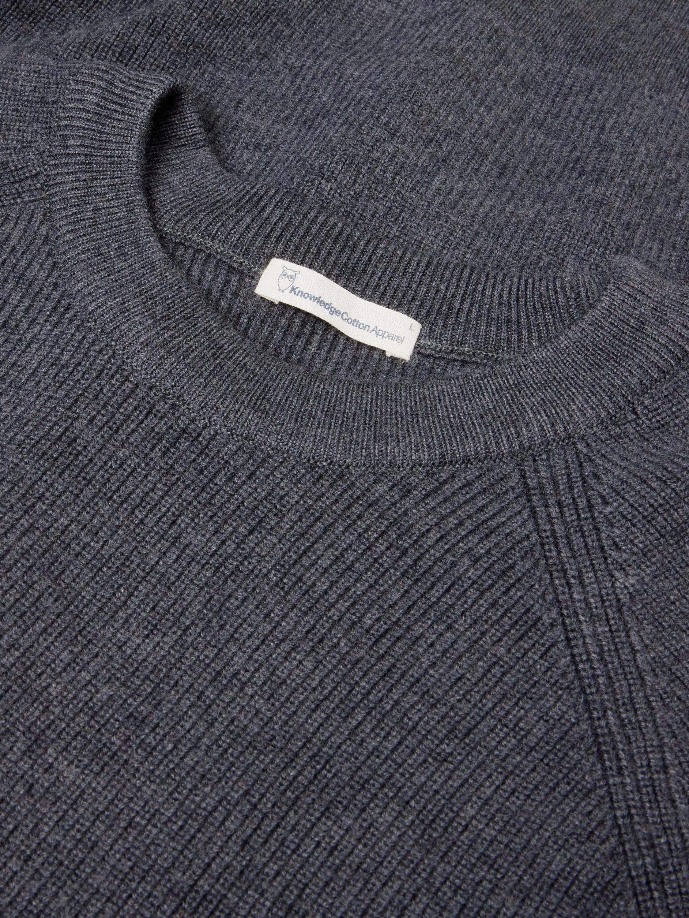 Strickpullover aus Merinowolle - 1073 Dark Grey - Grau
