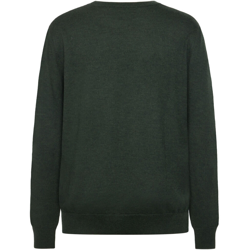 Strickpullover aus Merinowolle - 1090 Forrest Night - Grün