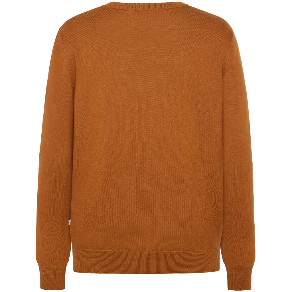Strickpullover aus Merinowolle - 1485 Pumpkin - Orange