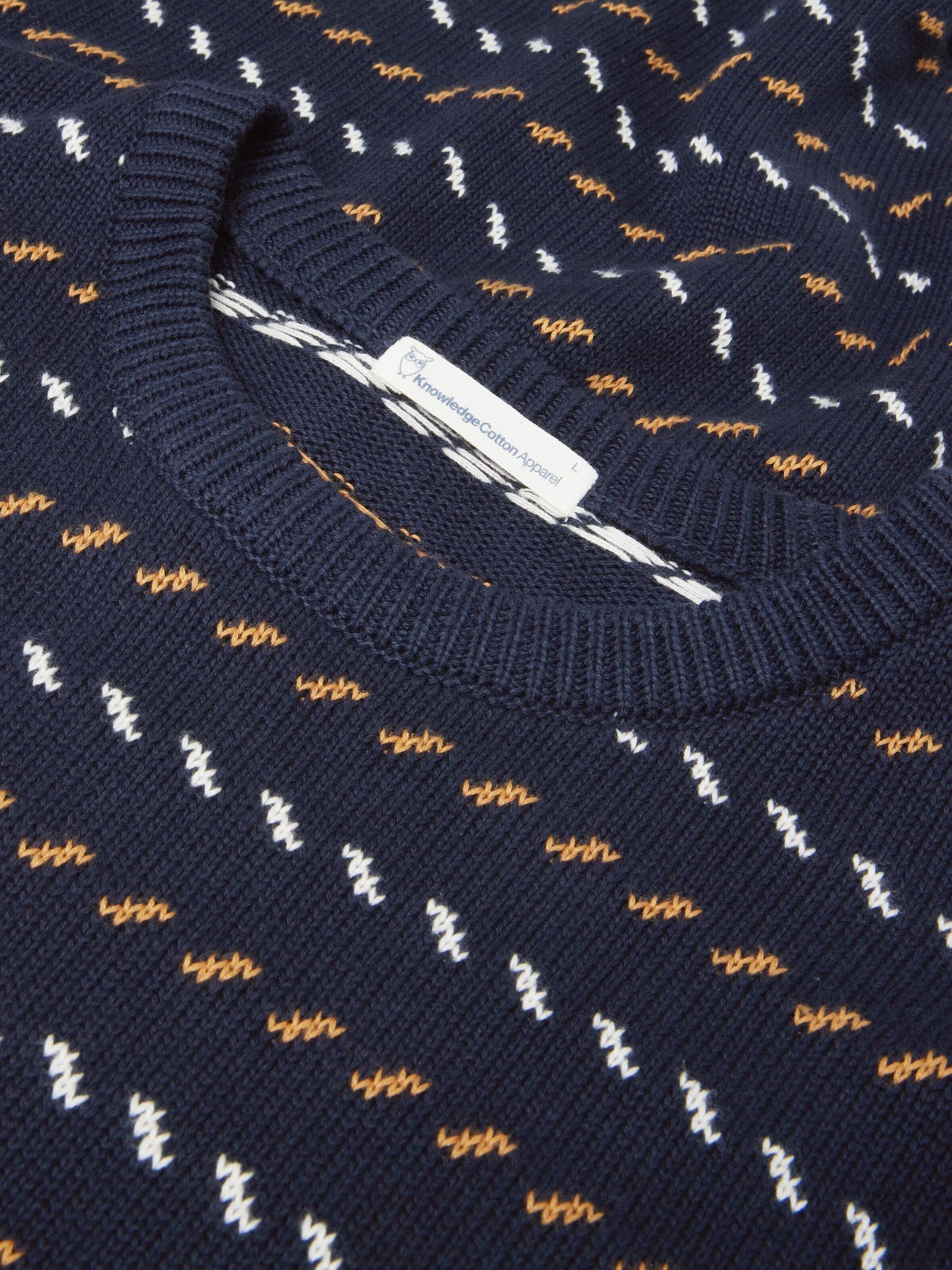 Strickpullover aus Bio-Baumwolle - 1412 Night Sky - Blau