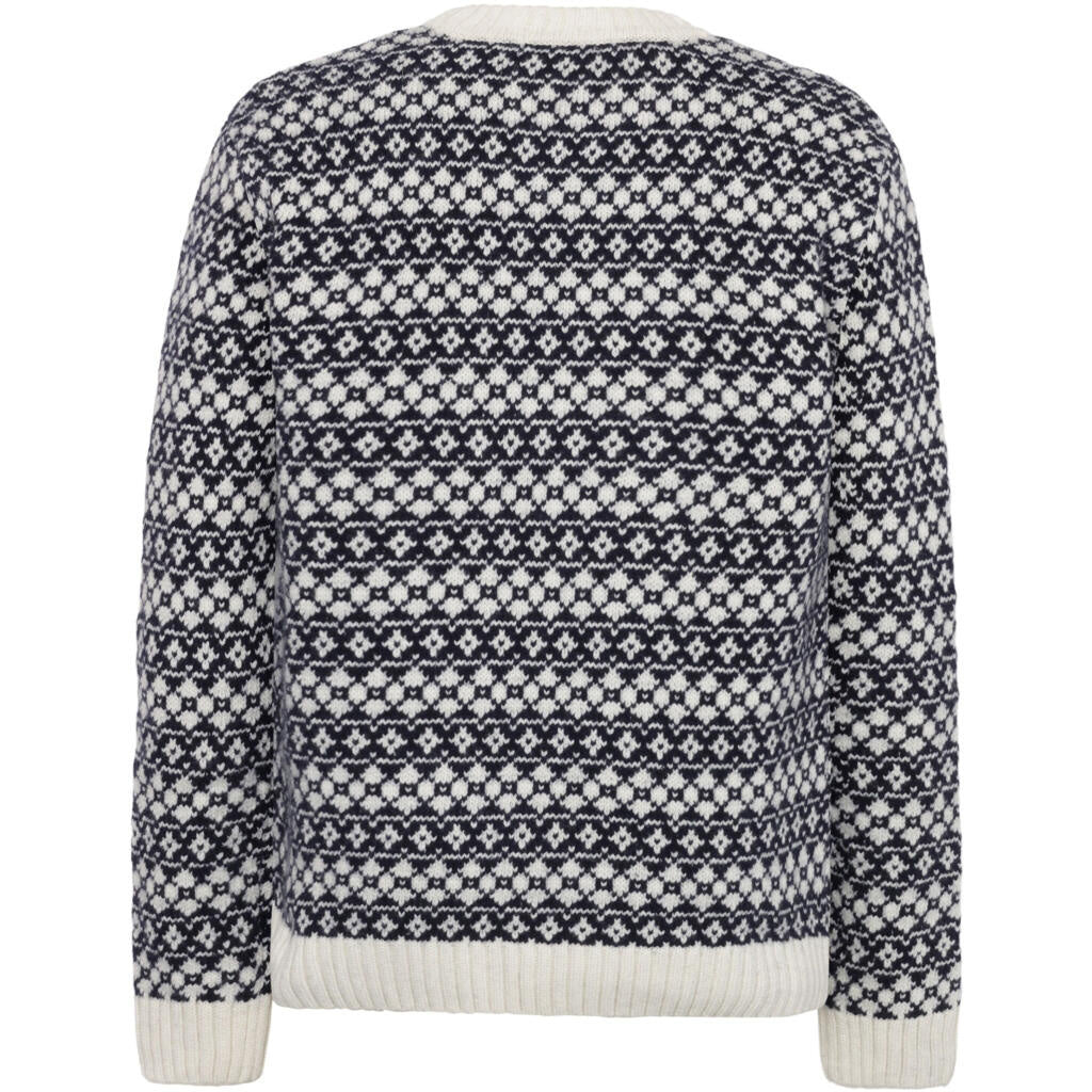 Strickpullover aus Wolle - 8021 Blue - Blau