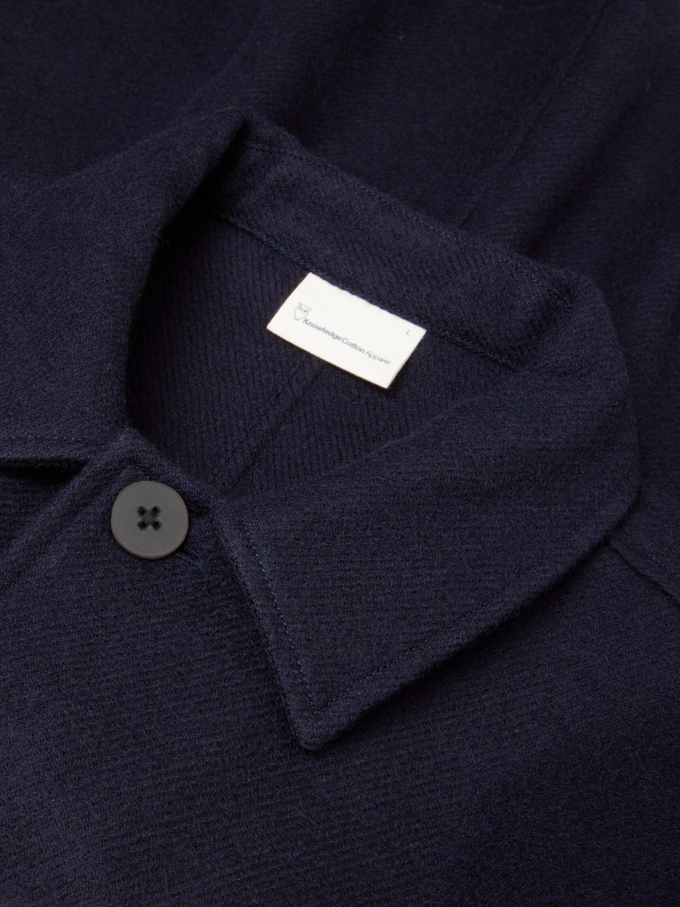 Overshirt aus Merinowolle - 1412 Night Sky - Blau