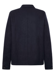 Overshirt aus Merinowolle - 1412 Night Sky - Blau