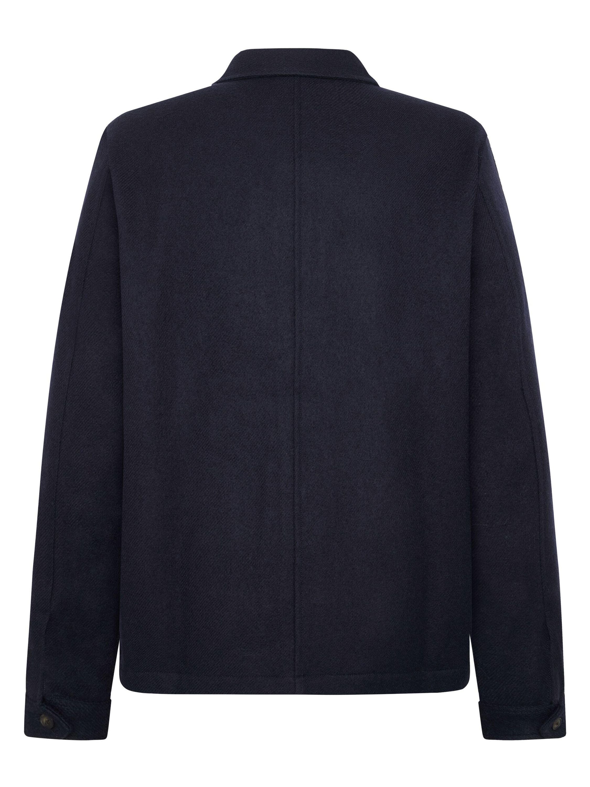 Overshirt aus Merinowolle - 1412 Night Sky - Blau