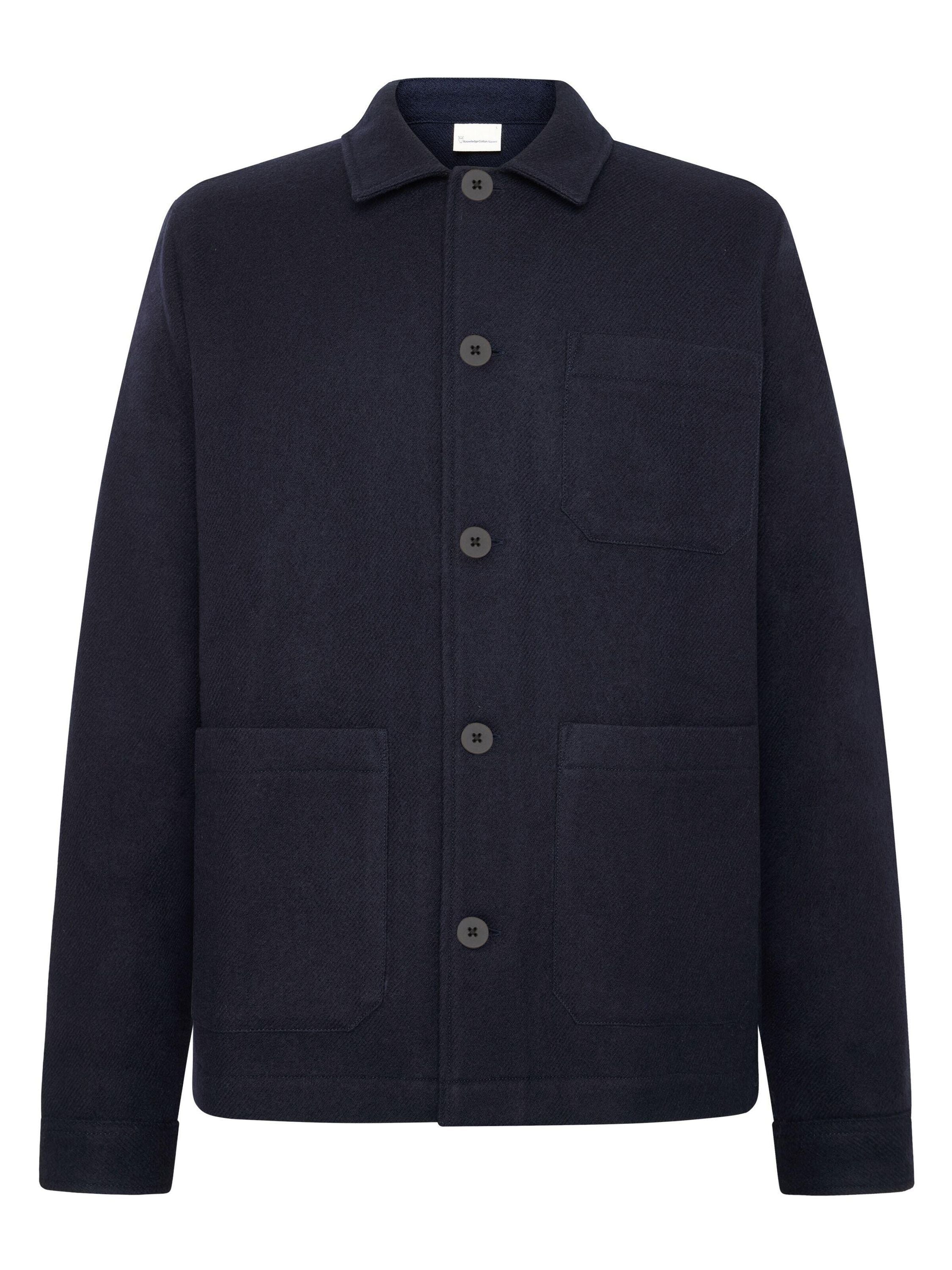Overshirt aus Merinowolle - 1412 Night Sky - Blau