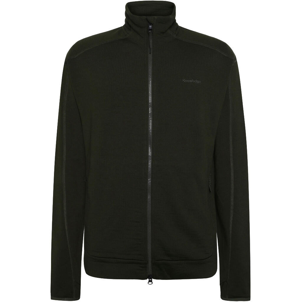Funktionsjacke aus Merinowolle - 1090 Forrest Night - Grün