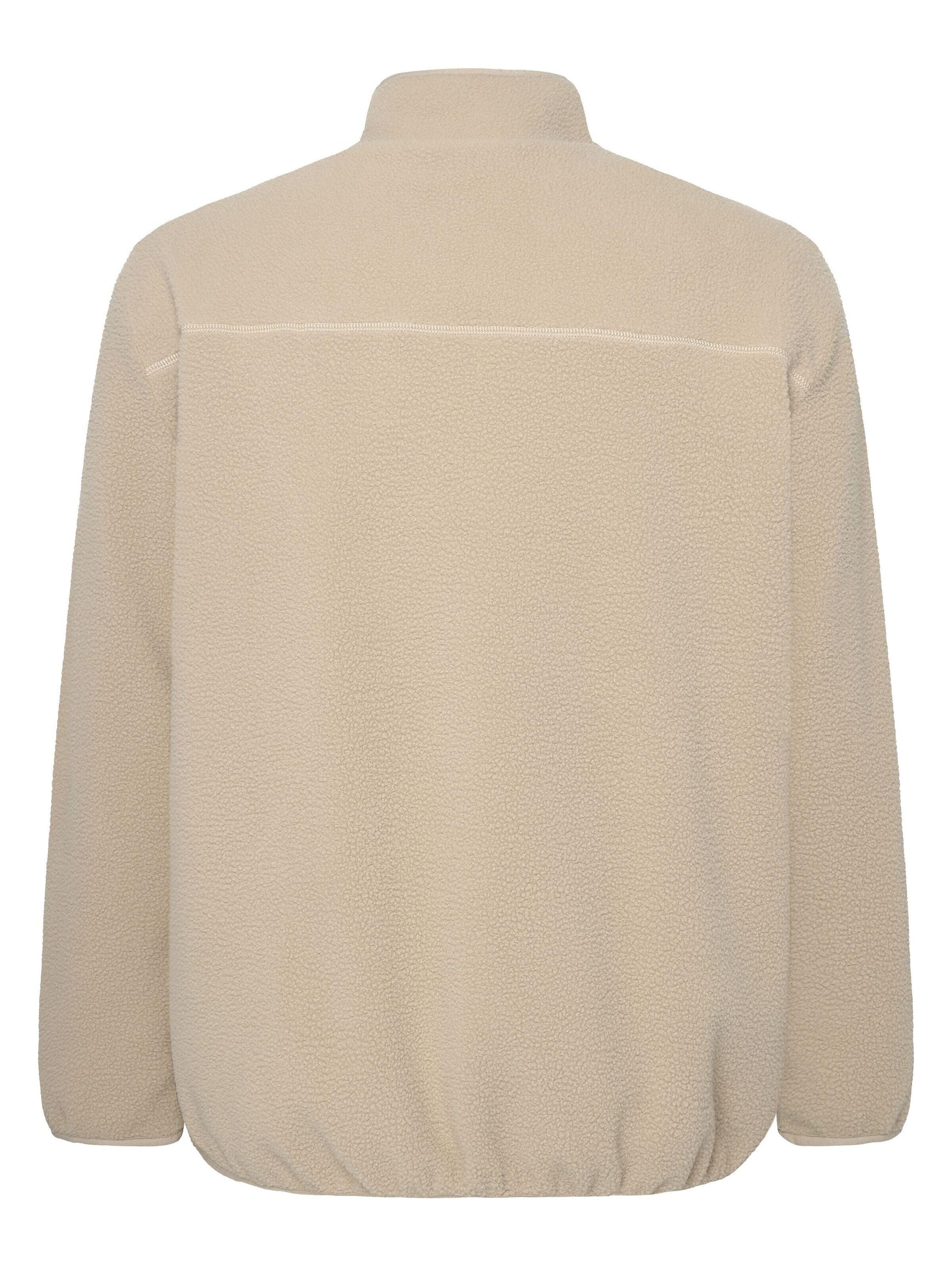 Fleecejacke mit Stehkragen - 1228 Light Grey - Grau