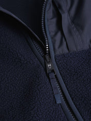 Fleecejacke mit Stehkragen - 1412 Night Sky - Blau