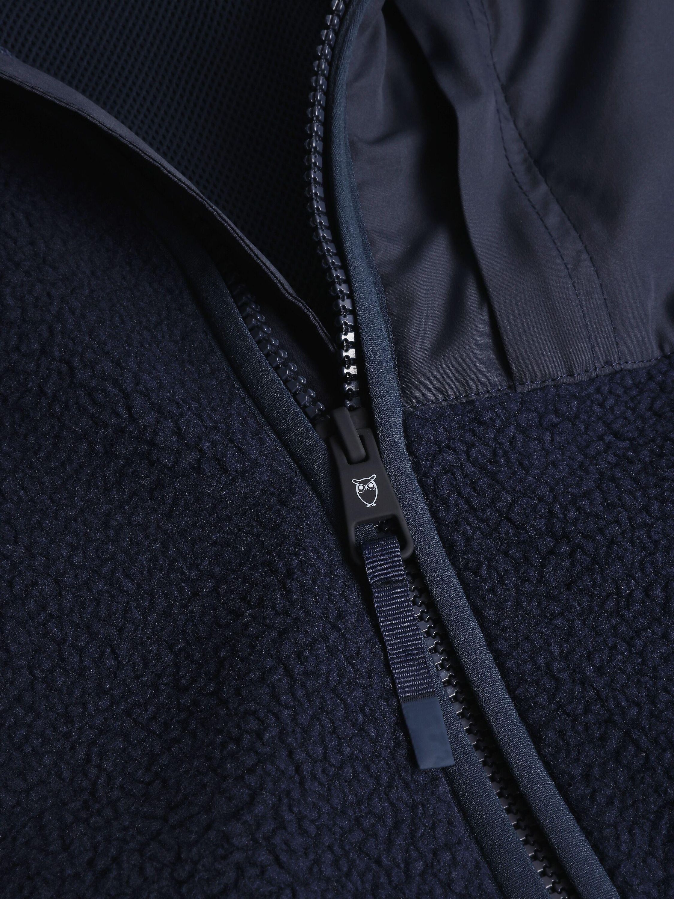 Fleecejacke mit Stehkragen - 1412 Night Sky - Blau